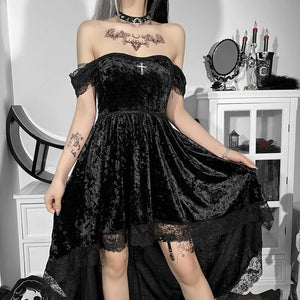 Breast-Wrapped-Lace-Perspective-Mesh-Large-Swing-Dress