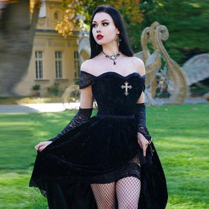 Breast-Wrapped-Lace-Perspective-Mesh-Large-Swing-Dress