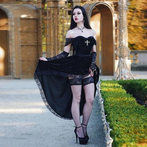 Breast-Wrapped-Lace-Perspective-Mesh-Large-Swing-Dress