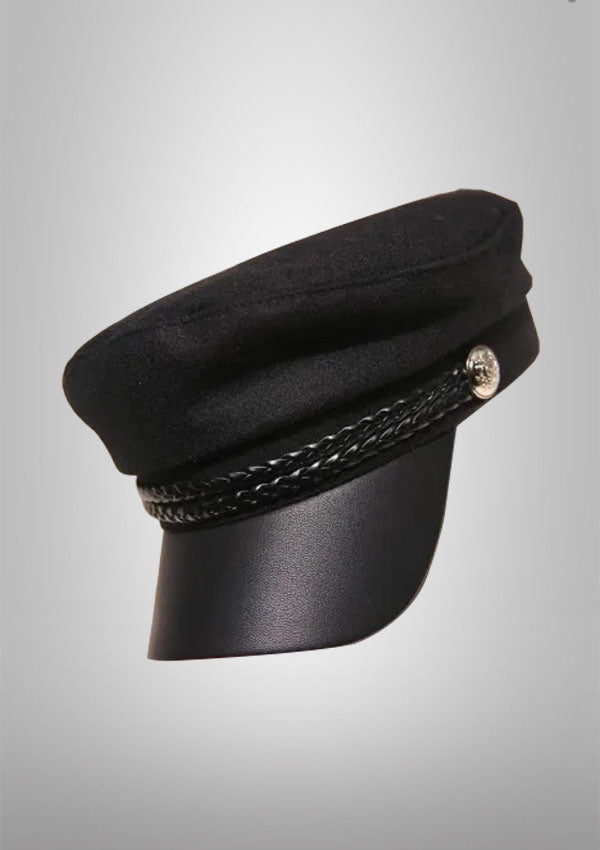 Fashion Black Yacht Captain Sailor Beret Cap