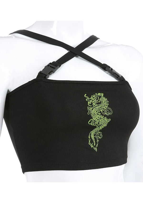 Dragon Embroidery Tank Top