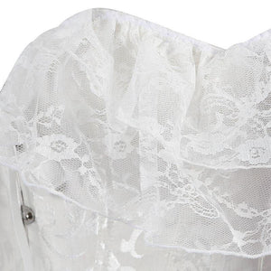 Short Sleeves Lace Corest Top