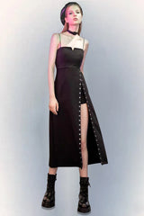 Chic Long Slim-Fit Spaghetti Strap Maxi Dress