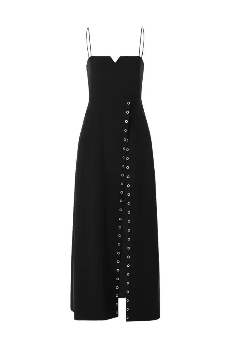 Chic Long Slim-Fit Spaghetti Strap Maxi Dress