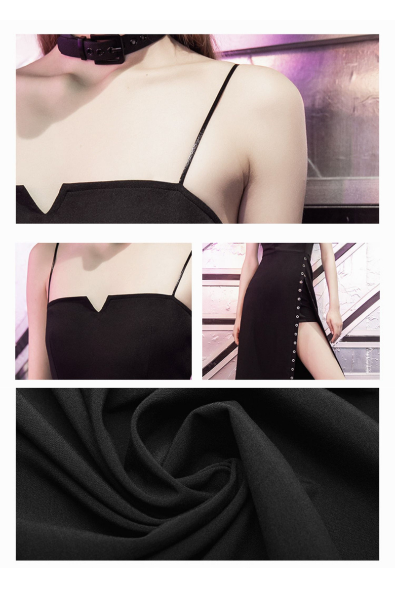 Chic Long Slim-Fit Spaghetti Strap Maxi Dress