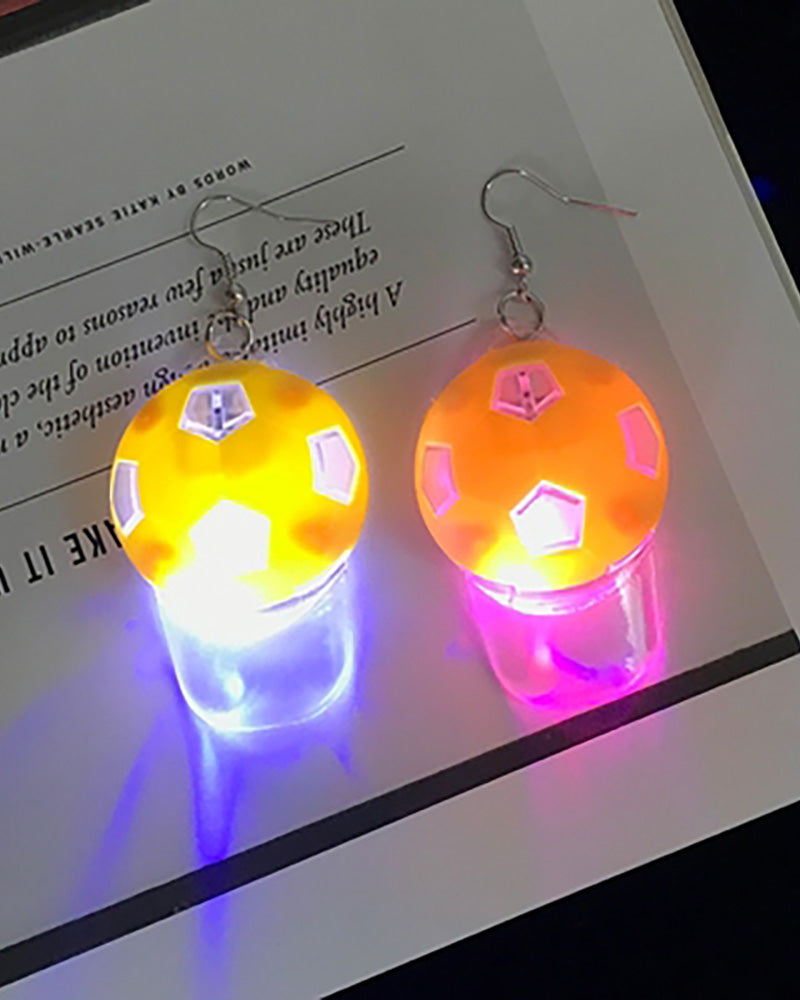 Electronic Music Festival LED Light Bulb Earrings