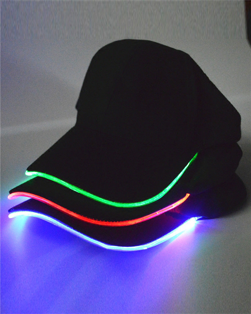Fiber Optic LED Baseball Cap