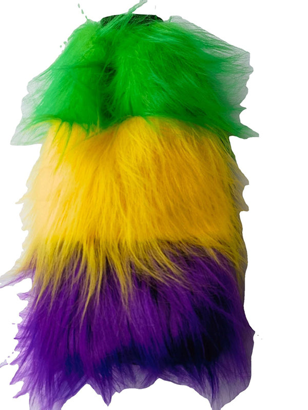 Long Fur Rainbow Leg Covers
