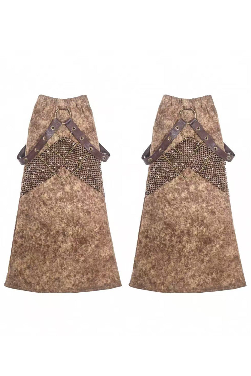 Post‑Apocalyptic Punk Top & Shorts Co‑ord Set