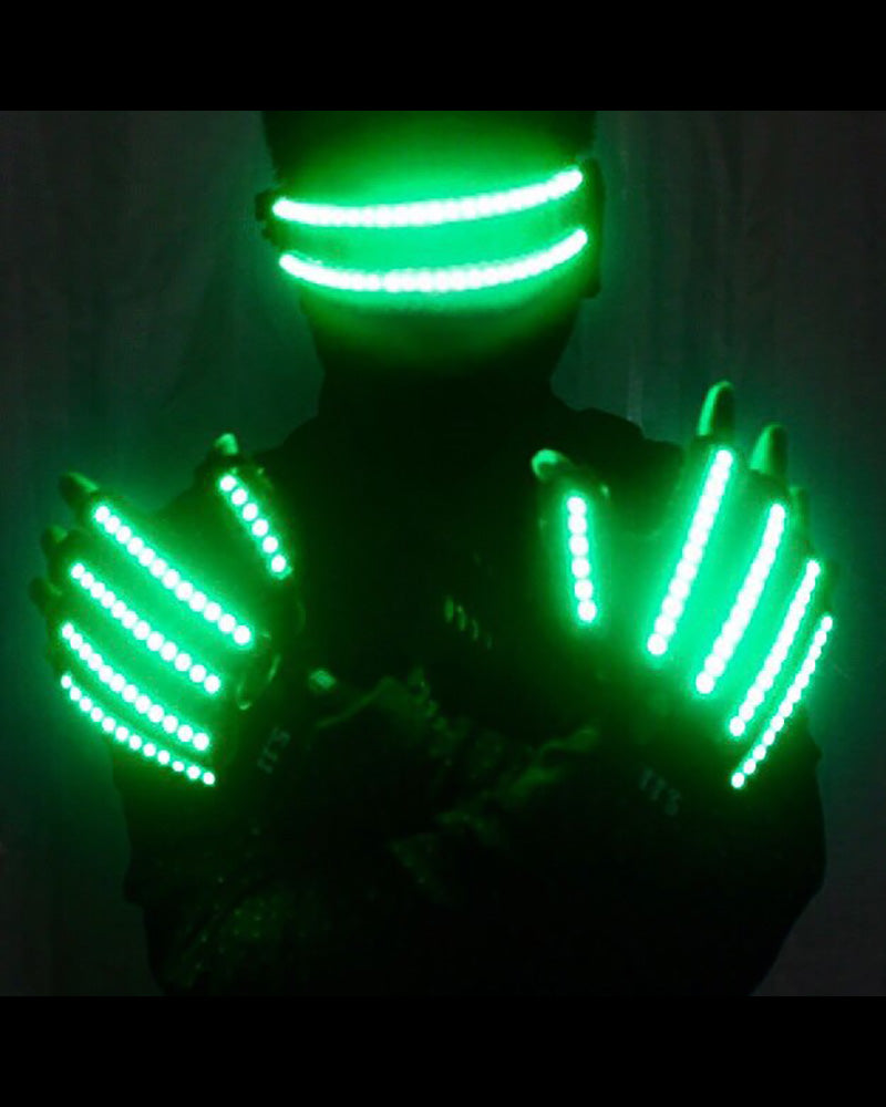Pub Performance Interaction LED Gloves and Glasses