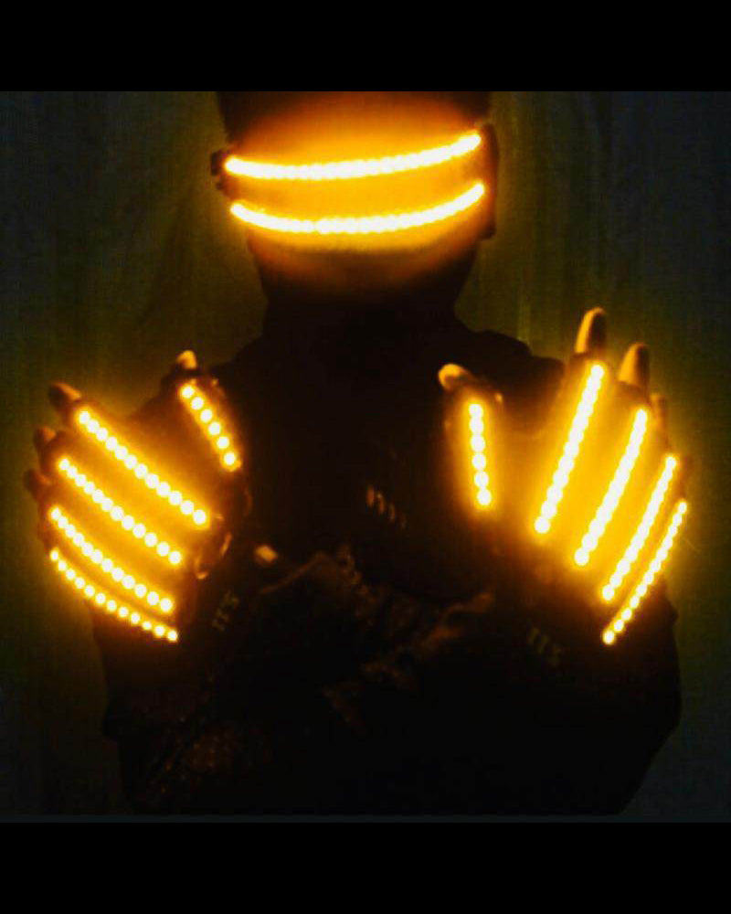 Pub Performance Interaction LED Gloves and Glasses