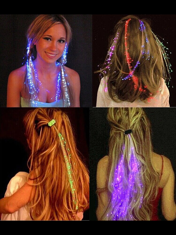 Shining In Party Colorful Glowing Braid