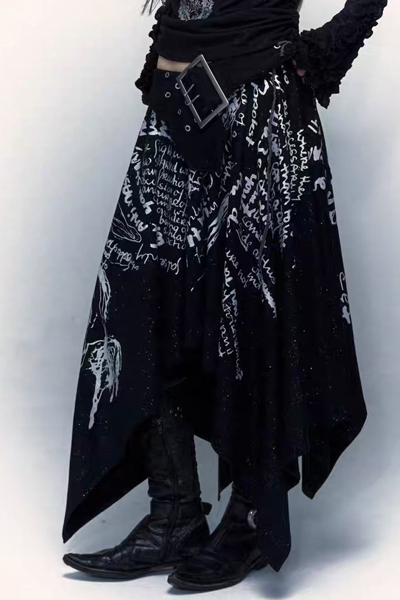 Vintage Rock Two‑Way Bandeau Skirt