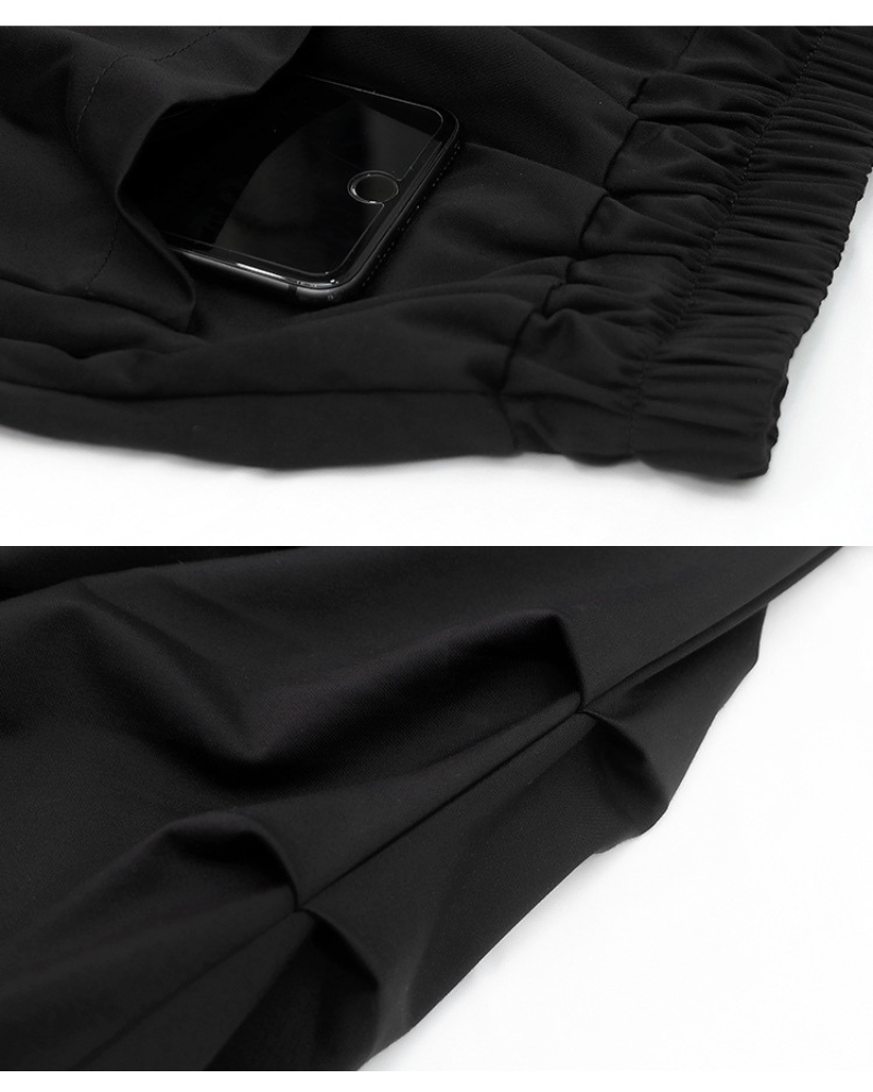 Gothic Dark Style Loose Cargo Bubble Skirt Shorts