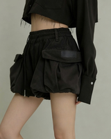 Utility Cargo Bubble Shorts Skirt