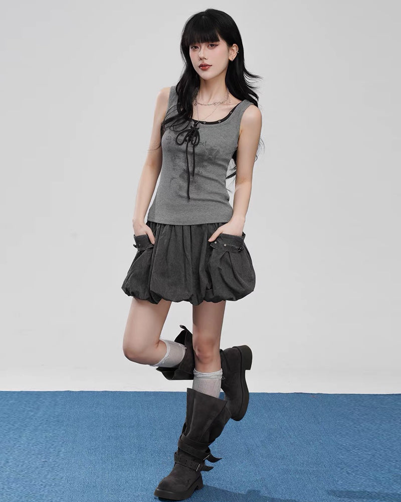Spicy Girl Summer Mini Bubble Skirt