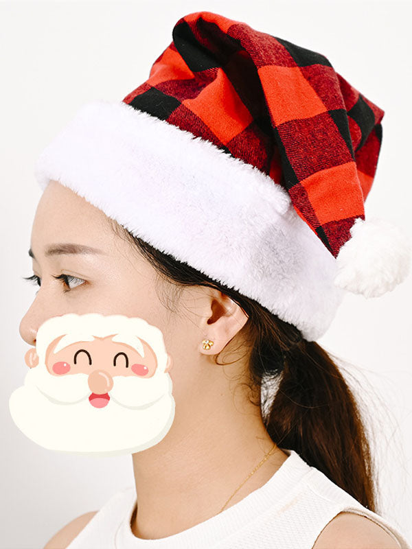 Plaid Christmas Hat