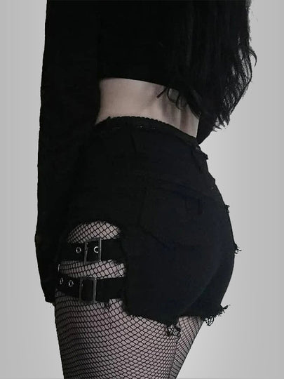 Buckle Strap Shorts