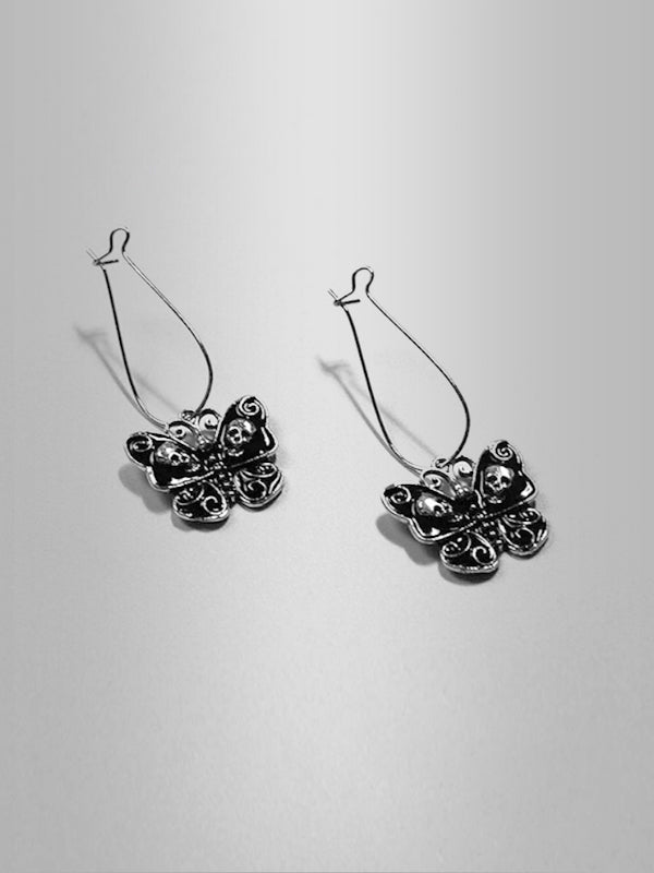 Gothic Butterfly Earrings