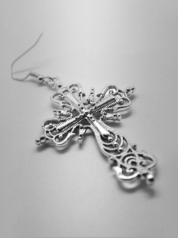 Dangle Cross Earrins