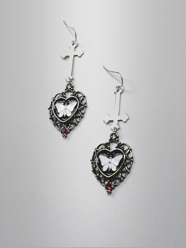 Diamond Butterfly Earrings