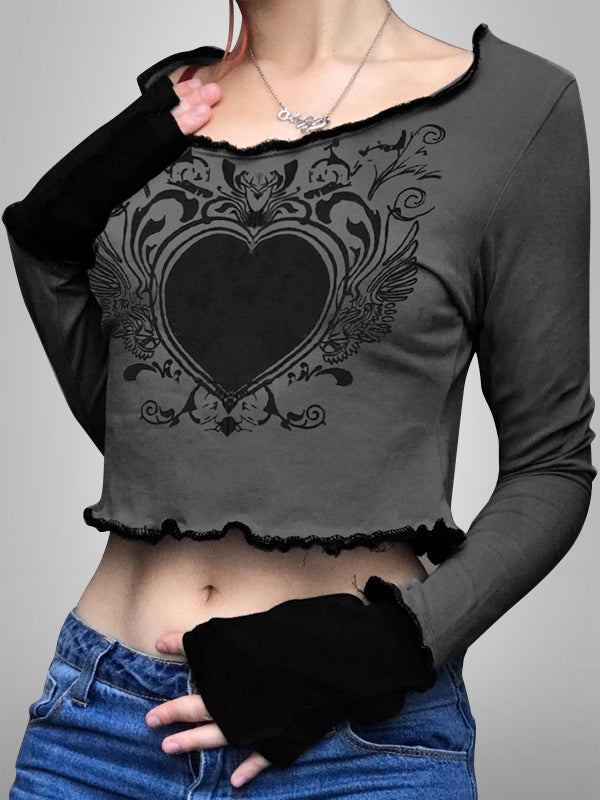 A Brave Heart Embroidery Top