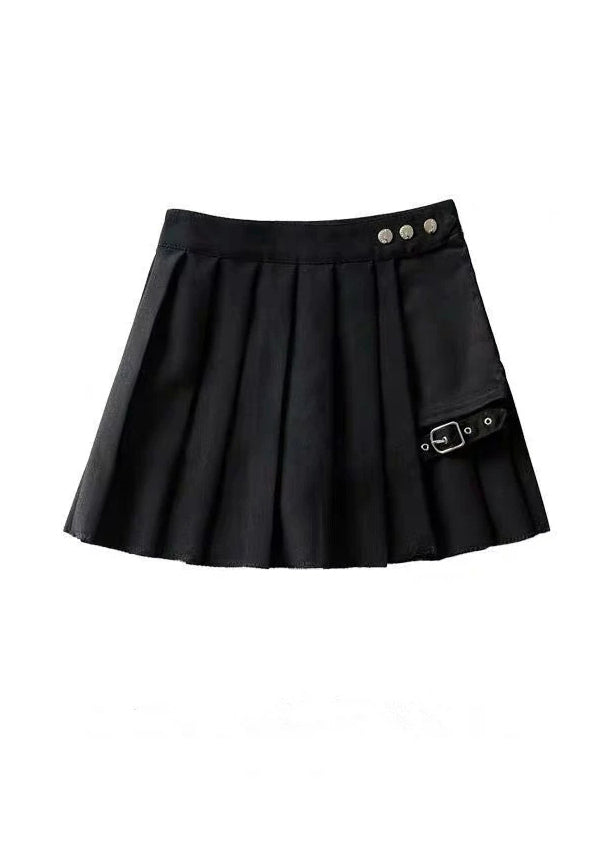 Two-Piece IrregularPlaid Skirt