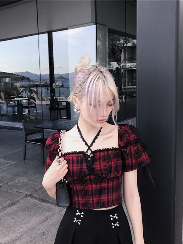 Because Of Love Plaid Top