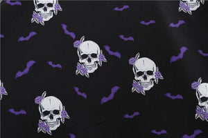 Halloween Skulls and Bats Bow Dress freeshipping - GothBB