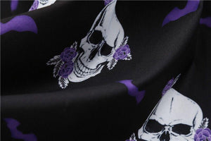 Halloween Skulls and Bats Bow Dress freeshipping - GothBB