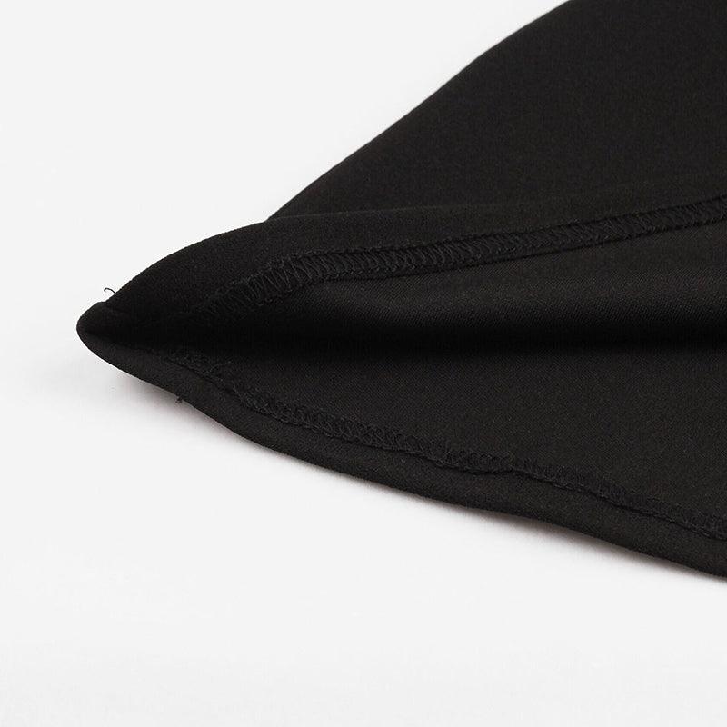 Collared Mesh Sleeves Mini Dress