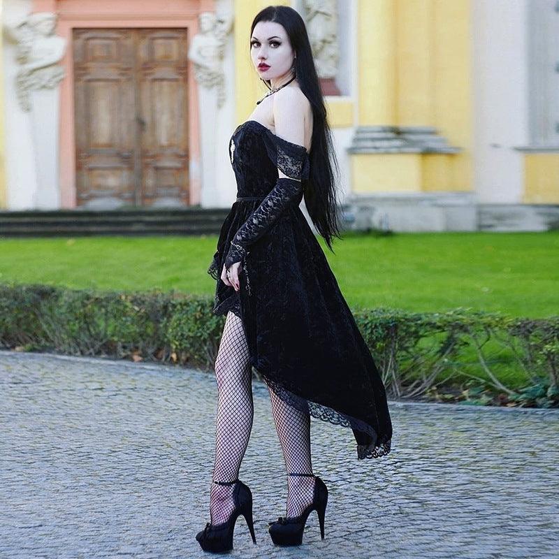 Breast-Wrapped-Lace-Perspective-Mesh-Large-Swing-Dress