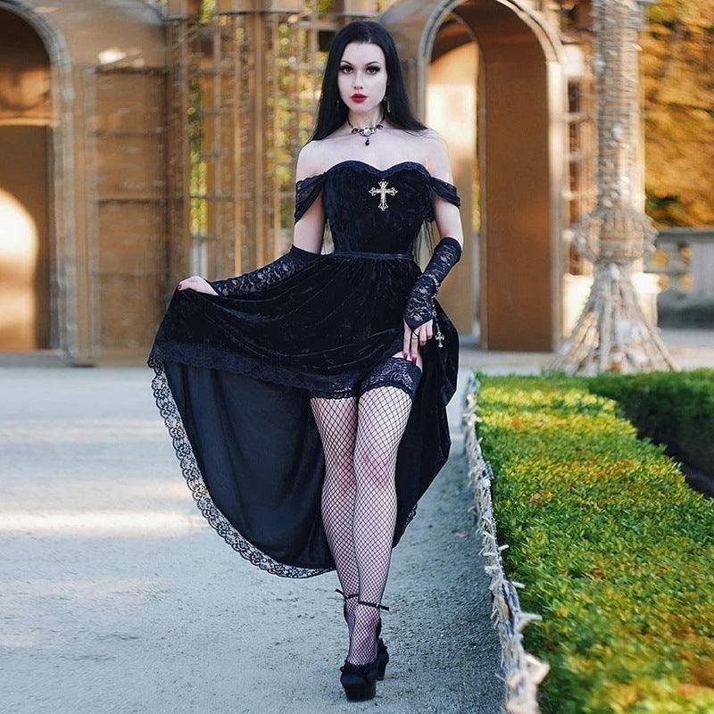 Breast-Wrapped-Lace-Perspective-Mesh-Large-Swing-Dress