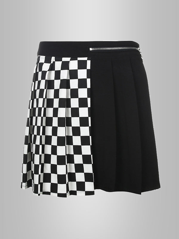Checkerboard Patchwork Skirt