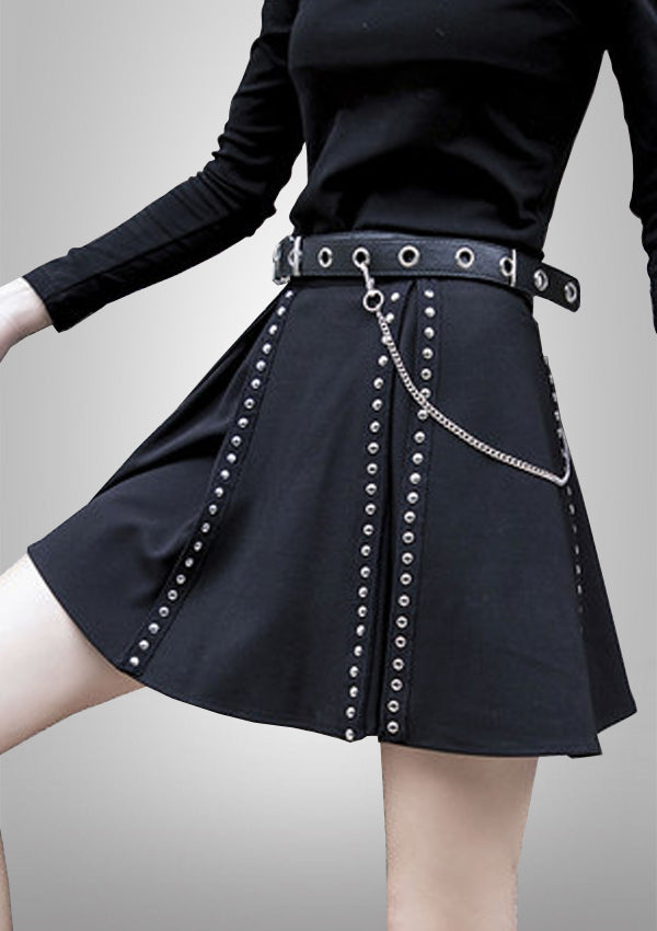 COOL PUNK Black Skirt