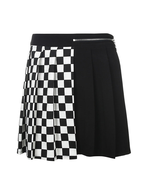 Checkerboard Patchwork Skirt