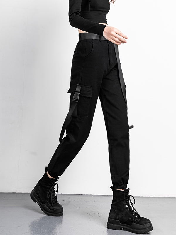 Belted Punk Cargo Pants