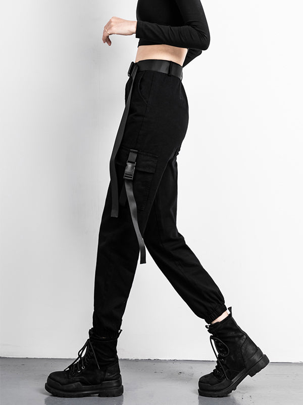 Belted Punk Cargo Pants