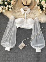 Off Shoulder Puff Sleeve Top