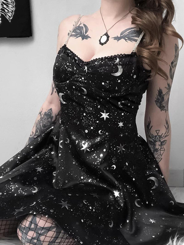 Punk Dark Moon Sun Dress