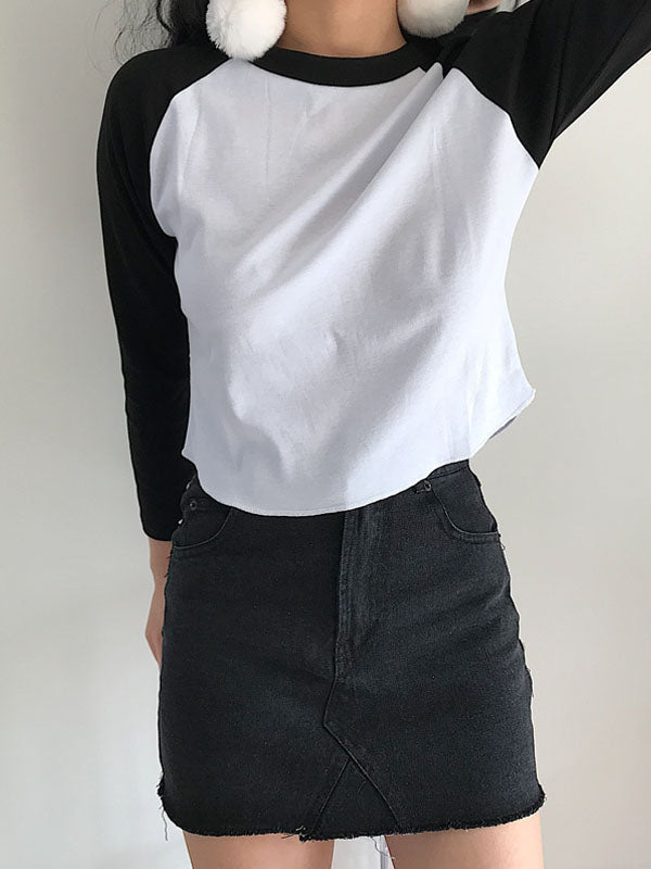 Black White Patchwork Shirt
