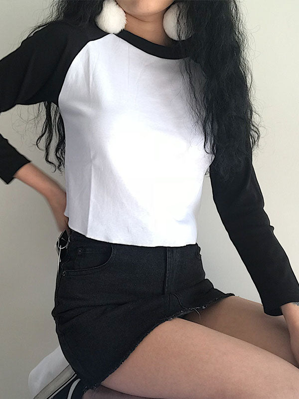 Black White Patchwork Shirt