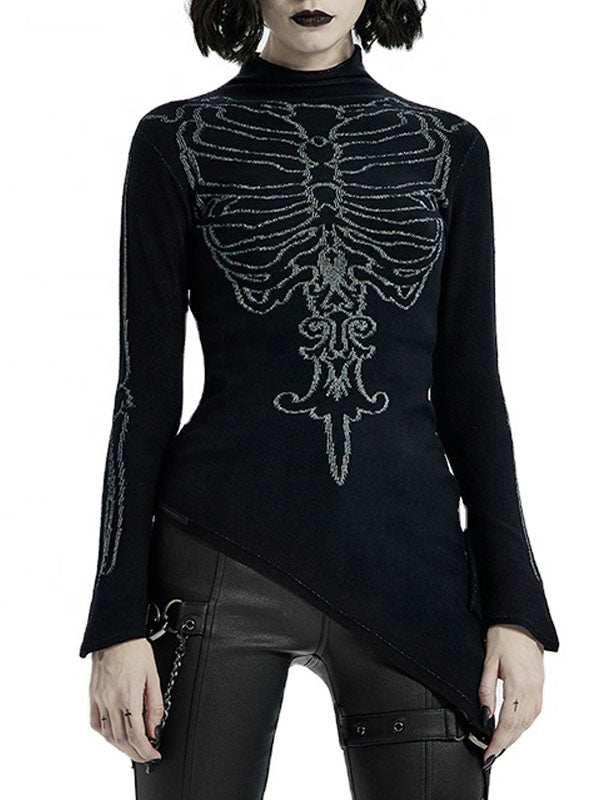 Gothic Mysterious Beauty Irregular Sweater