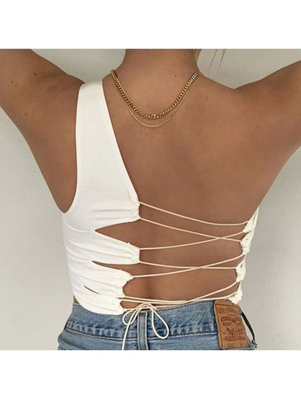 Lace Up Back One Sling Mini Top