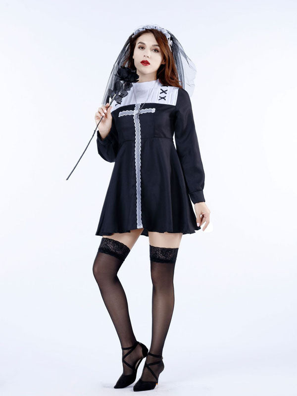 Vampire Nun Ghost Bride Costume