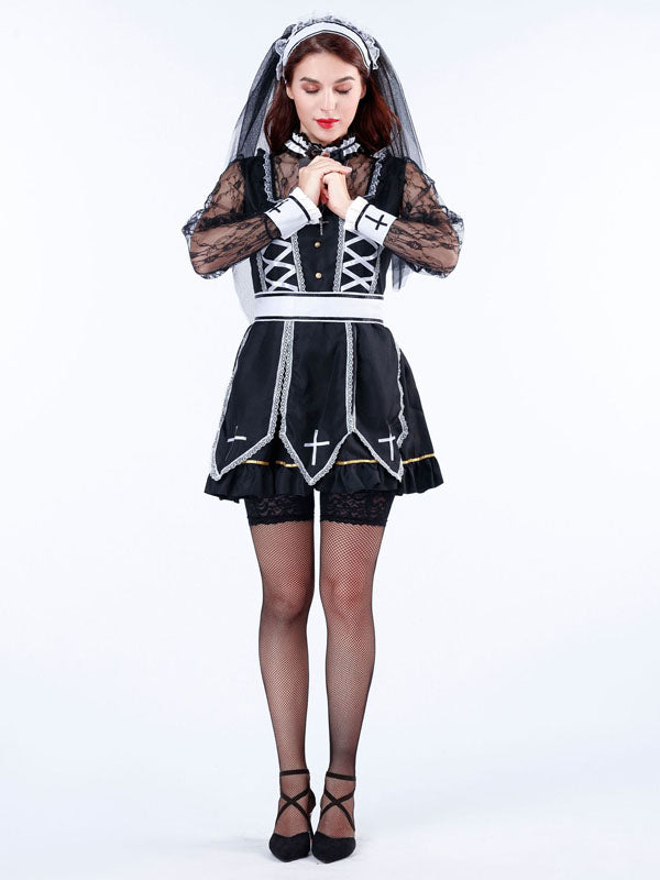 Vampire Nun Ghost Bride Costume