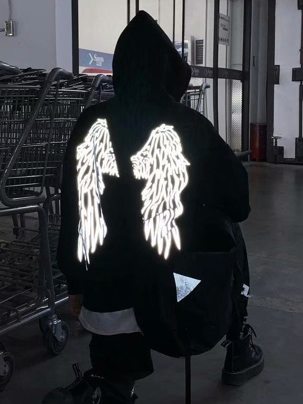 Reflective Angel Wings Hoodie