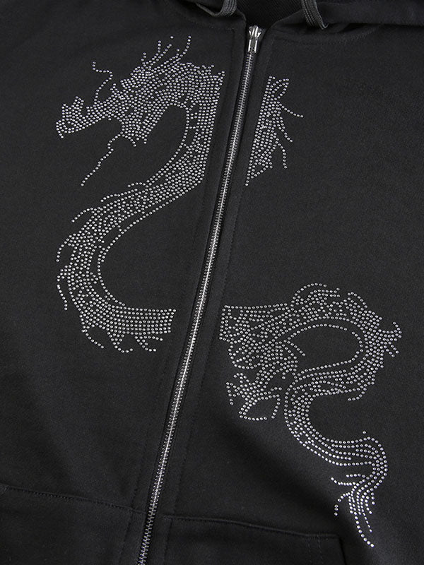 Dragon Print Hoodie