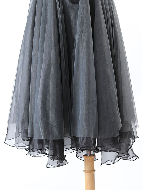 Dark Chiffon Patchwork Skirt