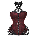 Gothic Halter Tube Top Corest
